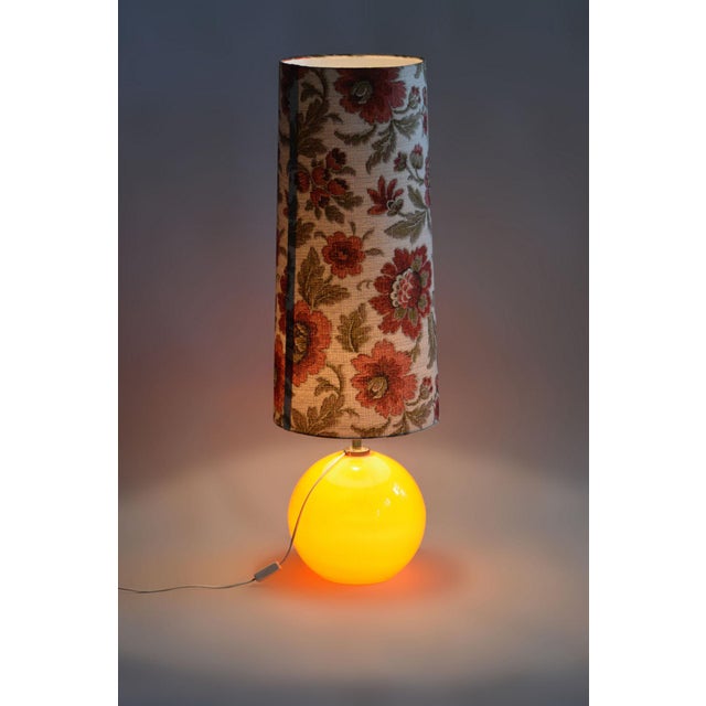 Textile Mid-Century Table Lamp, Germany, 1960s For Sale - Image 7 of 8