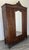 French Style Wardrobe in Oak with Mirrored Door For Sale - Image 10 of 10