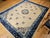 Antique Chinese Peking Rug, Hand-Knotted Wool, Floral Design, Ivory, 9' x 12' For Sale - Image 4 of 18