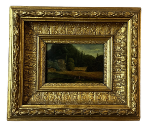 Landscape Composition, 1900, Oil Painting on Canvas, Framed