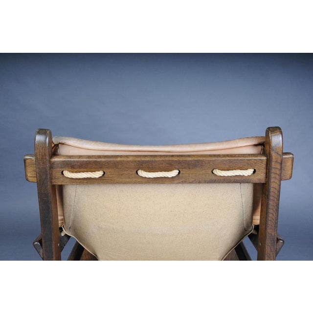 Vintage Lounge Chairs in Leather and Oak from Maison Regain, France, 1960s, Set of 2 For Sale - Image 11 of 18