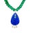 Modern Epic Emerald Rondelle Necklace With 14k Gold For Sale - Image 3 of 10