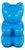 Large Pop Art Blue Gummy Bear Lamp from Messow, Germany, 1970s For Sale