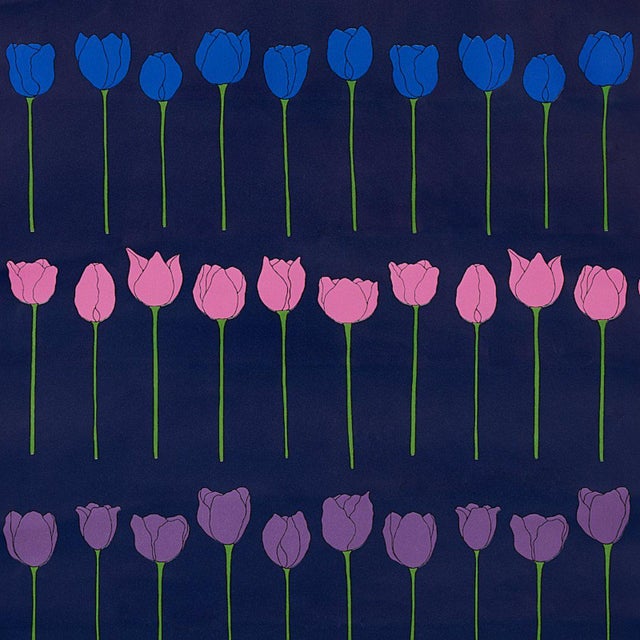 Schumacher Sample - Schumacher X Cristina Buckley Edie Wallpaper in Electric Jewel For Sale - Image 4 of 4