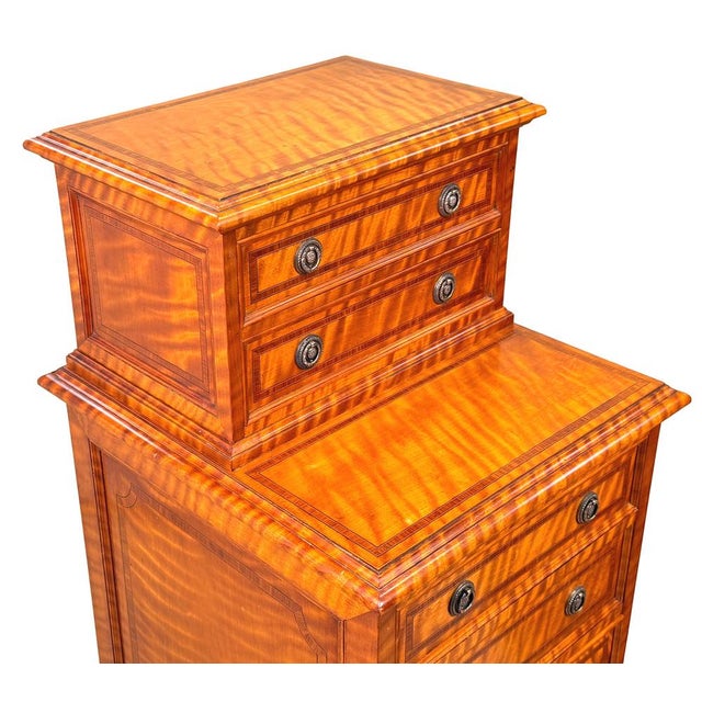Antique Satinwood Bedside Chests, 1890, Set of 2 For Sale - Image 11 of 13