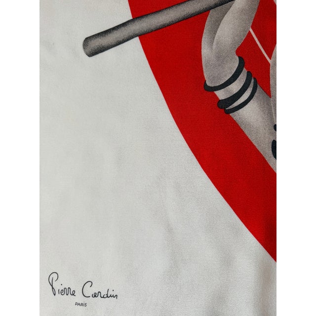 Pierre Cardin Pierre Cardin Lady Silk Scarf 1970 For Sale - Image 4 of 12