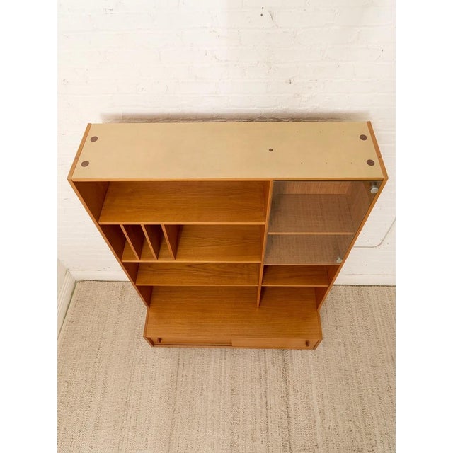 Mid 20th Century Danish Modern Teak Multimedia Shelf For Sale In Los Angeles - Image 6 of 11