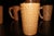 Tan Vintage Spanish Revival Embossed Ceramic Pitcher & Four Mugs – 5 pcs For Sale - Image 8 of 9