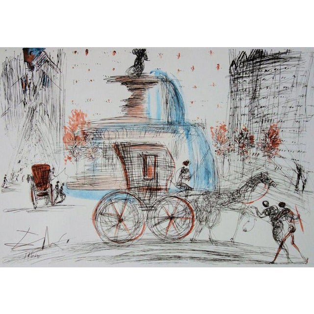 Salvador Dali, New-York City: Plaza, 1964, Lithograph For Sale - Image 7 of 7