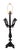 Mid 20th Century Black Lacquered Metal Candelabras Table Lamp With Four Branches For Sale In Los Angeles - Image 6 of 8