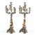 Silver and Gilded Bronze 8-Layer Table Candelabras, Set of 2 For Sale - Image 3 of 9