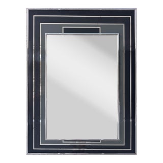 Mid-Century Modern Monochromatic-Toned Wall Mirror For Sale