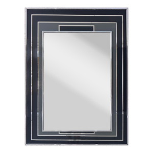 Mid-Century Modern Monochromatic-Toned Wall Mirror