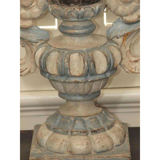 Italian Wood Carved Lamps - a Pair For Sale In New Orleans - Image 6 of 9