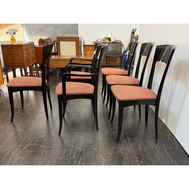Antonio Sibau for Sibau Furniture Dining Chairs, Set of Six For Sale - Image 4 of 12