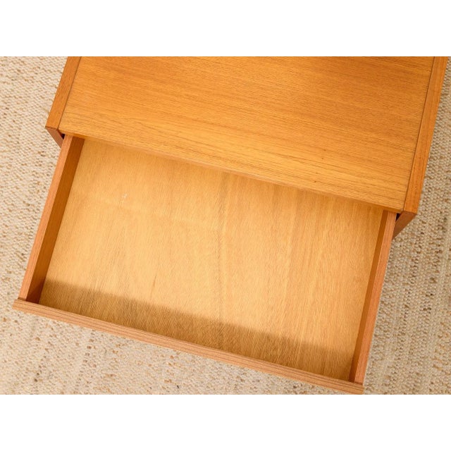 Danish Mid-Century Modern Wood Nightstand For Sale In Los Angeles - Image 6 of 11