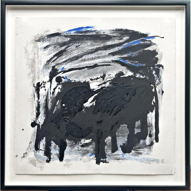 Emil Schumacher, Original Terragraph from the Book of Genesis, 1998, No. 1 For Sale