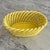 Yellow Bright Yellow Vintage Ceramic Braided Basket Made in Spain For Sale - Image 8 of 9