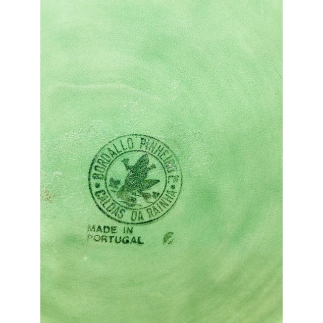 Coastal Bordallo Cabage Leaf Serving Plate For Sale - Image 3 of 5