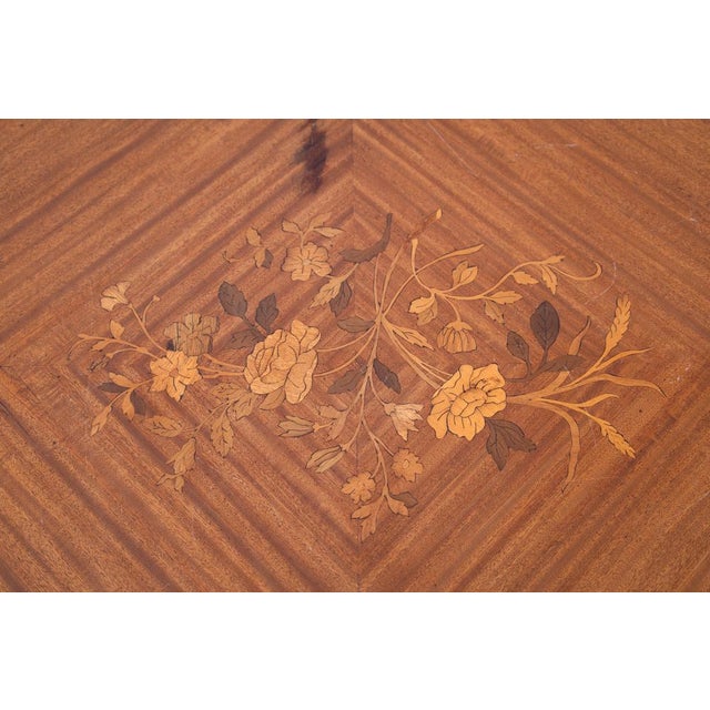 Antique Table with Marquetry, France, 1890s For Sale - Image 12 of 13