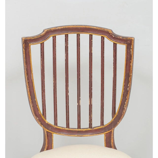 Set of Eight Dining Chairs in the Neoclassic Manner For Sale - Image 4 of 10