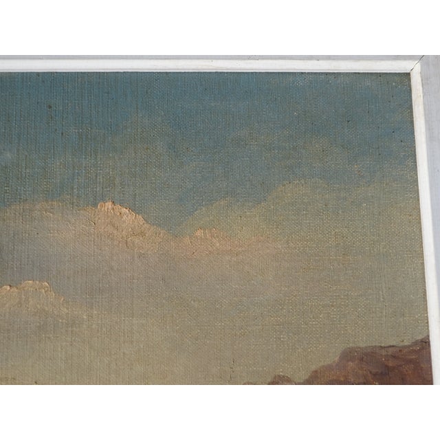 Alberti, Mediterranean Landscape, 1850, Oil on Canvas, Framed For Sale - Image 9 of 16