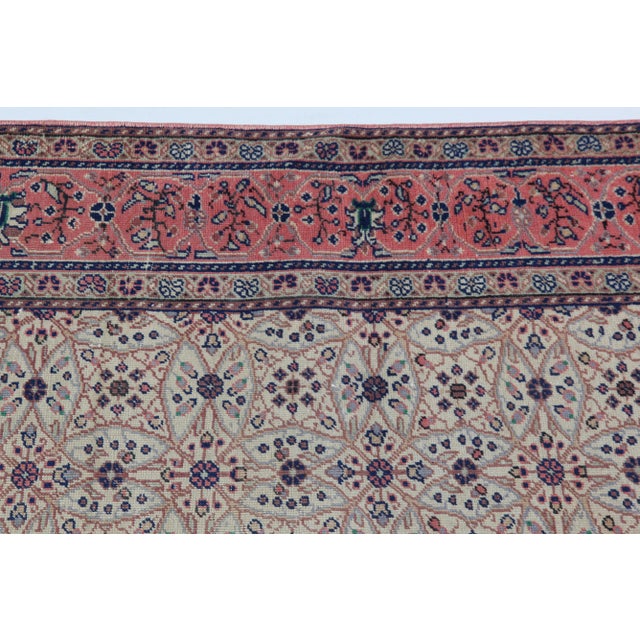 Textile Mid 20th Century Decorative Anatolian Rug With Medallion & Botanical Border - 3' 10'' X 5' 9'' For Sale - Image 7 of 12