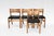 A vintage set of four bm1 dining chairs by børge mogensen for c.m. Madsen, crafted in denmark during the 1950s. Featuring...
