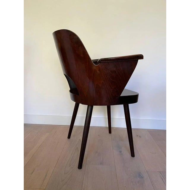 Oswald Haerdtl Desk Chair by Oswald Haerdtl for Ton, 1930s For Sale - Image 4 of 12