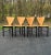 1970s Mid Century Modern Perforated Triangle Shape Italian Side Chairs - Set of 4 For Sale - Image 12 of 13