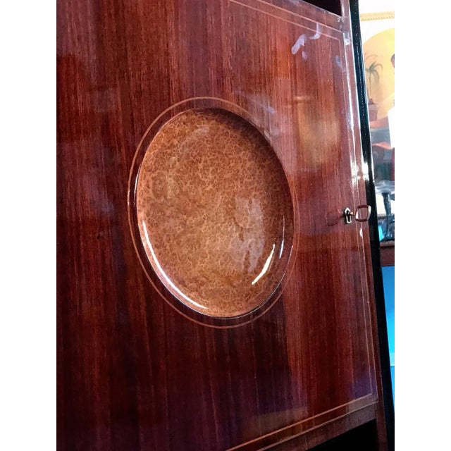 Mid-Century Italian Teak Secretaire, 1950s For Sale - Image 10 of 14