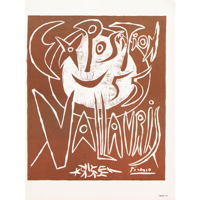 1957 After Pablo Picasso, Poster "Exhibition in Vallauris" For Sale In Dallas - Image 6 of 6