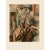 A stunning vintage period offset lithograph, print, of painting "Woman in Green" (1909) by Pablo Picasso. Comes from a...