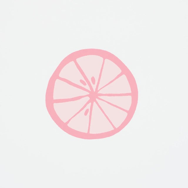 Contemporary Schumacher X Vera Neumann Lemonade Wallpaper in Grapefruit For Sale - Image 3 of 5
