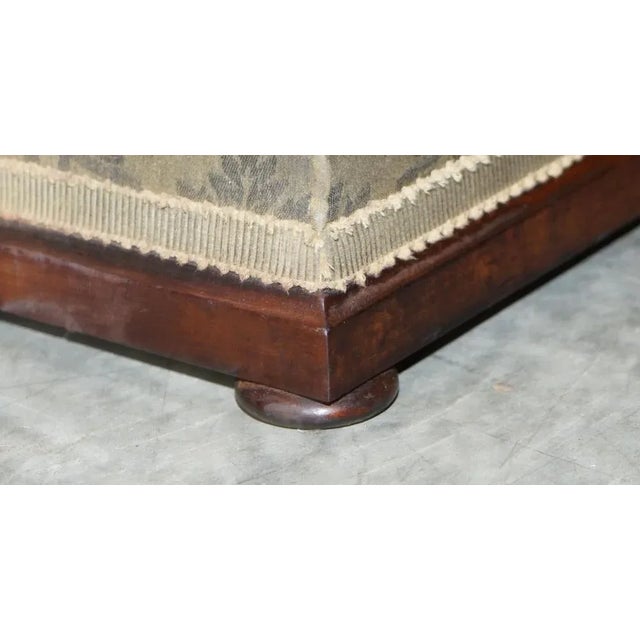 Textile Victorian Ottoman Stool Footstool with Storage, 1860s For Sale - Image 7 of 15
