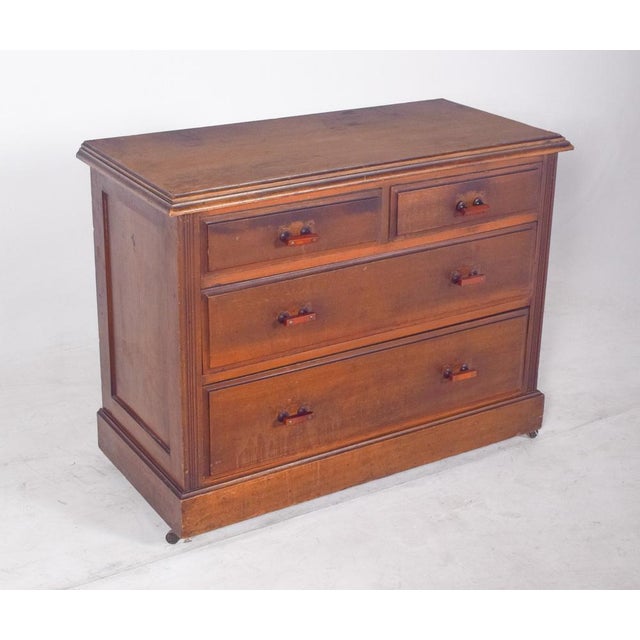 Vintage Art Deco English Chest of Drawers, 1920 For Sale - Image 9 of 10