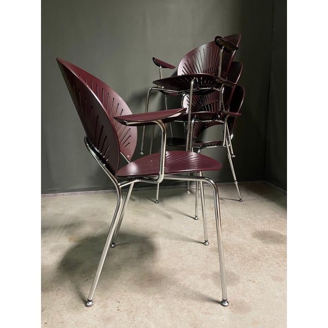 Trinidad Chairs by Nanna Ditzel for Fredericia Stolefabrik, 1990, Set of 4 For Sale - Image 6 of 9