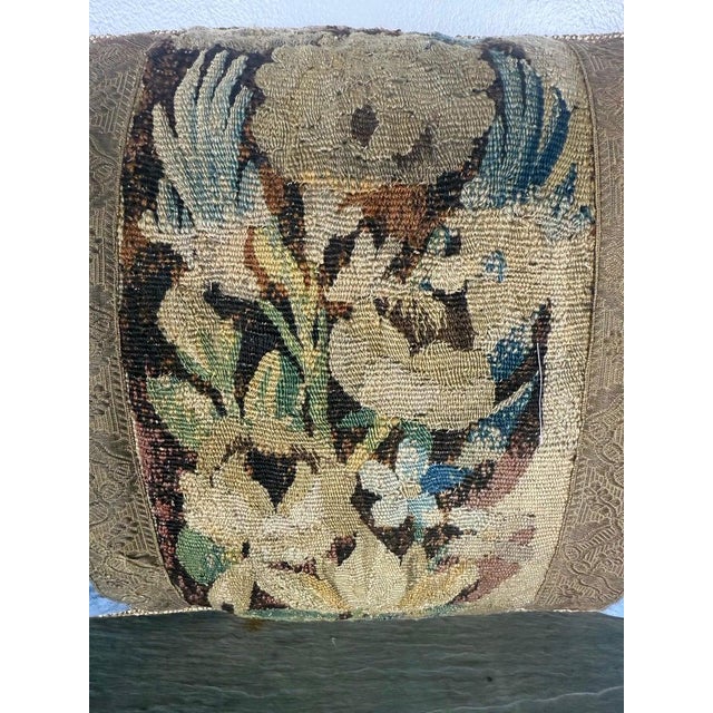 Textile Pair of Pillows With 18th Century French Tapestry Panels by Melissa Levinson For Sale - Image 7 of 10