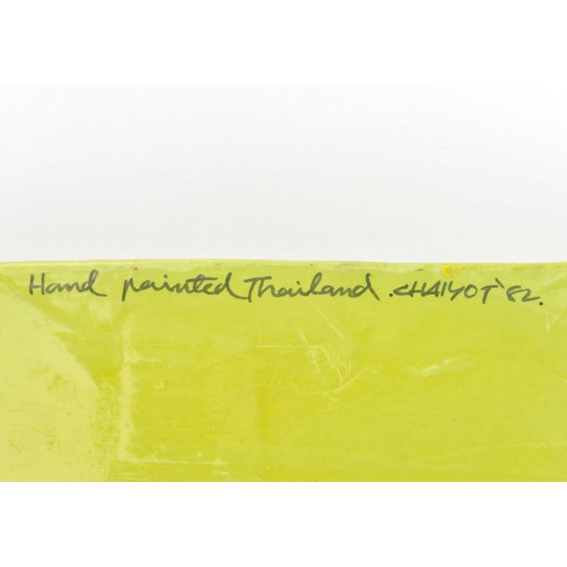 Asparagus Mid 20th Century Rosenthal-Netter Inc. Painted Paper Mache Tray For Sale - Image 8 of 9