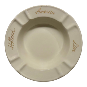 Holland America Line Cruise Ship Porcelain Catchall Ashtray
