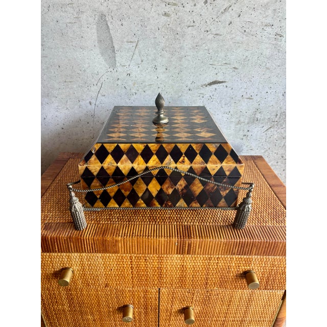 A striking vintage decorative box by Maitland-Smith, showcasing the brand’s signature use of exotic materials and refined...