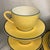 This vintage ironstone dinnerware set is the "Spa Bright Yellow" pattern by Pagnossin Treviso, featuring a vibrant yellow...
