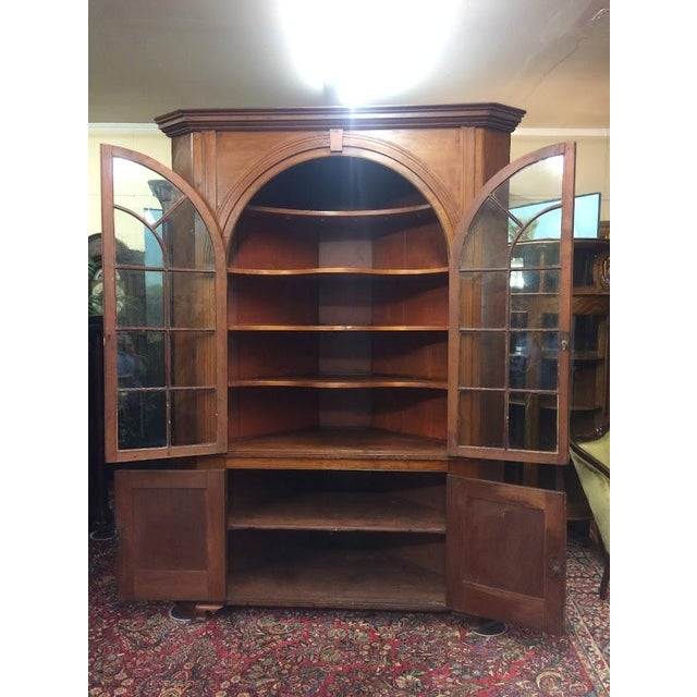 Antique Corner Cupboard, American Cherry Corner Cabinet For Sale - Image 11 of 15