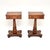 An exceptional pair of antique William IV burr walnut side tables. They were made in England, they date from around the...