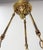 French Art Deco Chandelier in Frozen Glass and Brass, 1930 For Sale - Image 10 of 18