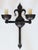 Gothic Ironware International Inc. Athena Wrought Iron Wall Sconces-a Pair For Sale - Image 3 of 14