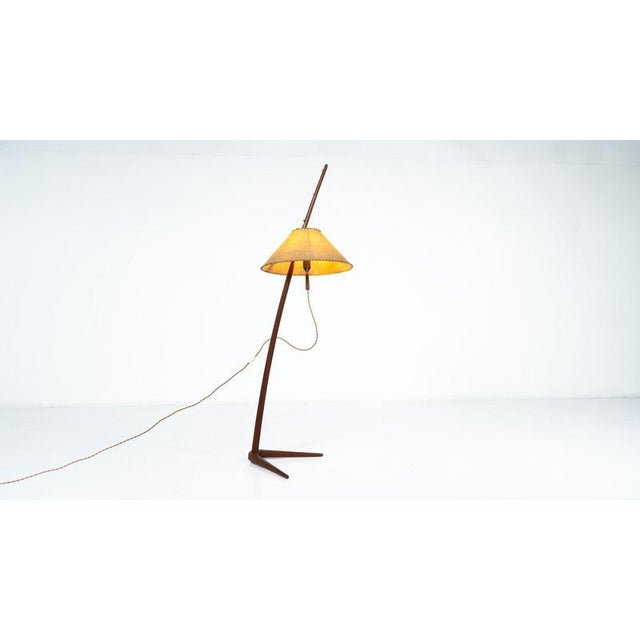 Wood Mid-Century Dornstab Model 2076 Floor Lamp from J.T Kalmar, Austria, 1950s For Sale - Image 7 of 18