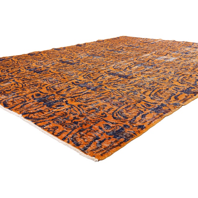 54071 Zeki Muren Vintage Turkish Sivas Rug, 06'11 x 09'09. The Burnished Palimpsest: A Zeki Müren Sivas Masterpiece of...
