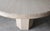 1970s Round Bullnose Travertine Dining Table With Hex Base For Sale In Las Vegas - Image 6 of 7