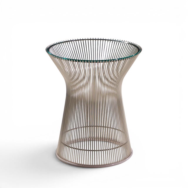 Warren Platner for Knoll Mid Century Table This side table measures: 15.75 wide x 15.75 deep x 18.25 inches high Excellent...